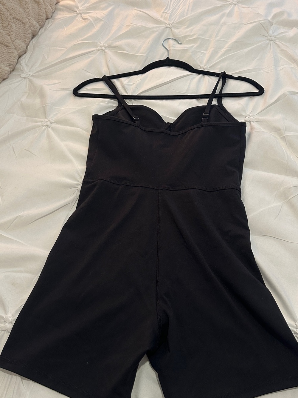 No Boundaries Black Romper with Sweetheart Neckline